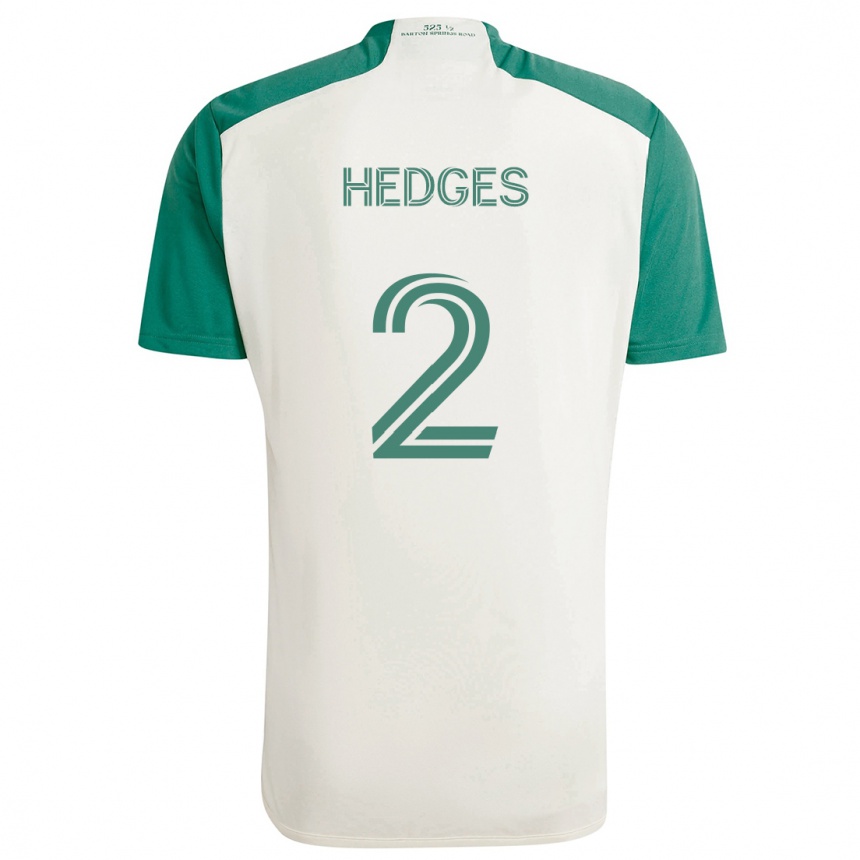 Niño Fútbol Camiseta Matt Hedges #2 Colores Tostados Verde 2ª Equipación 2024/25 Argentina