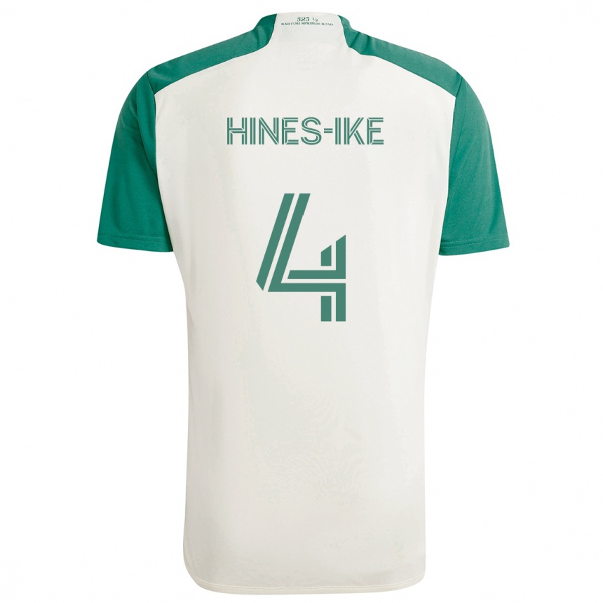 Niño Fútbol Camiseta Brendan Hines-Ike #4 Colores Tostados Verde 2ª Equipación 2024/25 Argentina