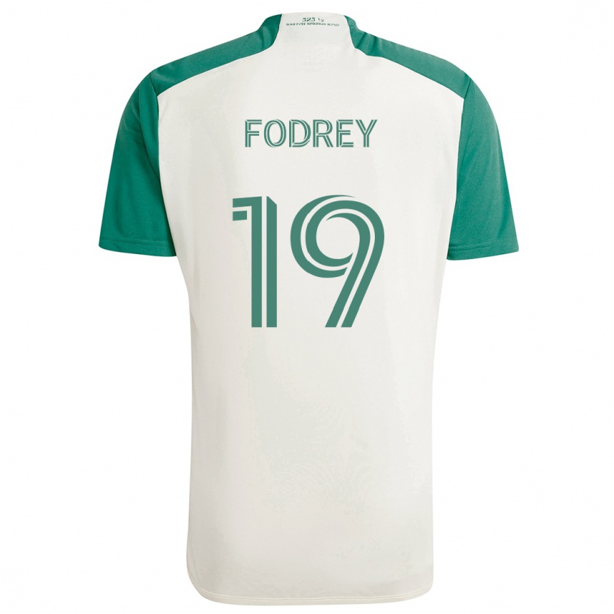 Niño Fútbol Camiseta Cj Fodrey #19 Colores Tostados Verde 2ª Equipación 2024/25 Argentina