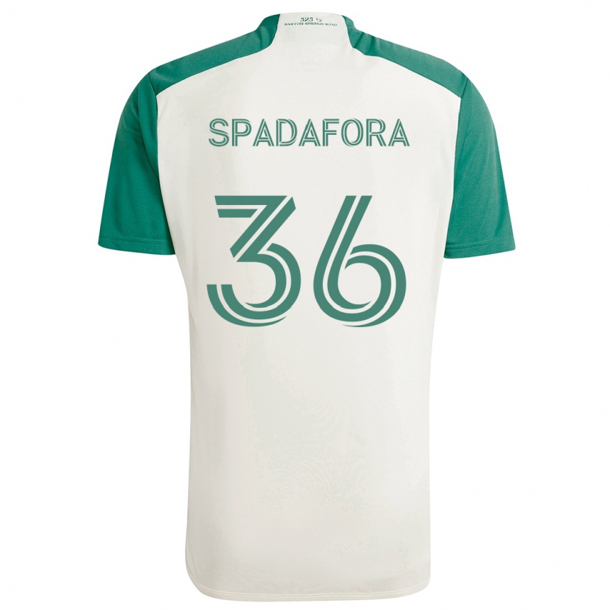 Niño Fútbol Camiseta Luke Spadafora #36 Colores Tostados Verde 2ª Equipación 2024/25 Argentina