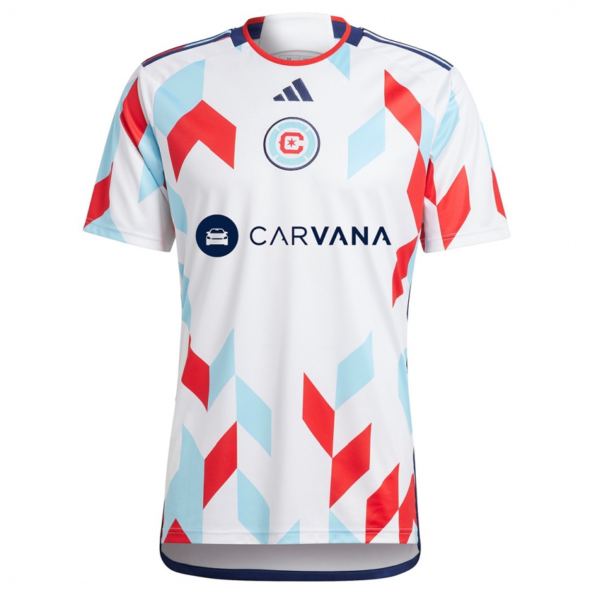 Niño Fútbol Camiseta Andreas Ueland #64 Blanco Rojo Azul 2ª Equipación 2024/25 Argentina