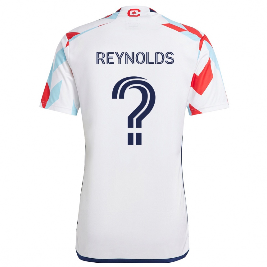 Niño Fútbol Camiseta Justin Reynolds #0 Blanco Rojo Azul 2ª Equipación 2024/25 Argentina