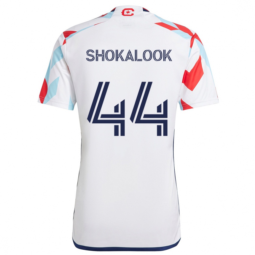 Niño Fútbol Camiseta Jason Shokalook #44 Blanco Rojo Azul 2ª Equipación 2024/25 Argentina