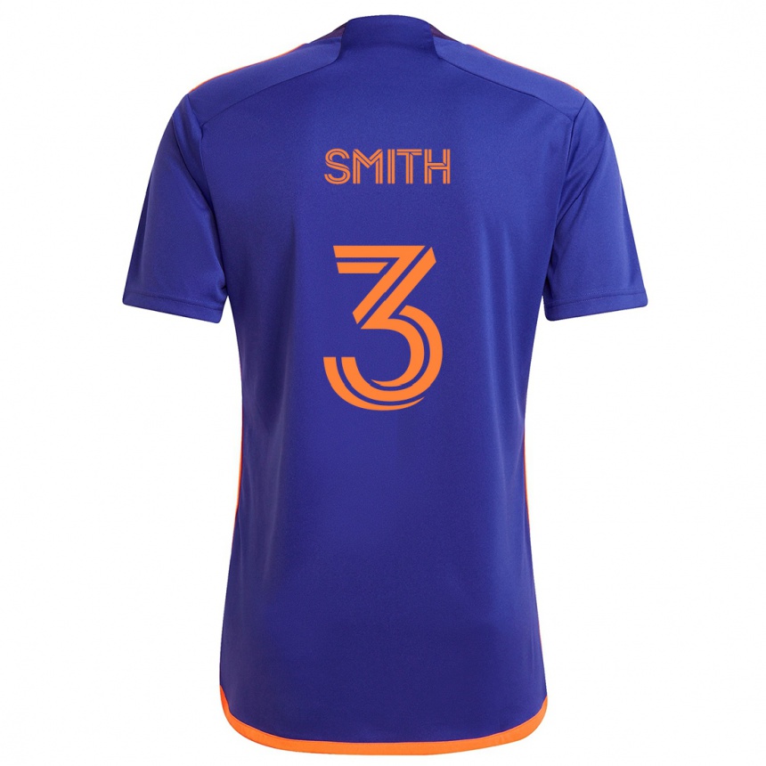 Niño Fútbol Camiseta Brad Smith #3 Púrpura Naranja 2ª Equipación 2024/25 Argentina