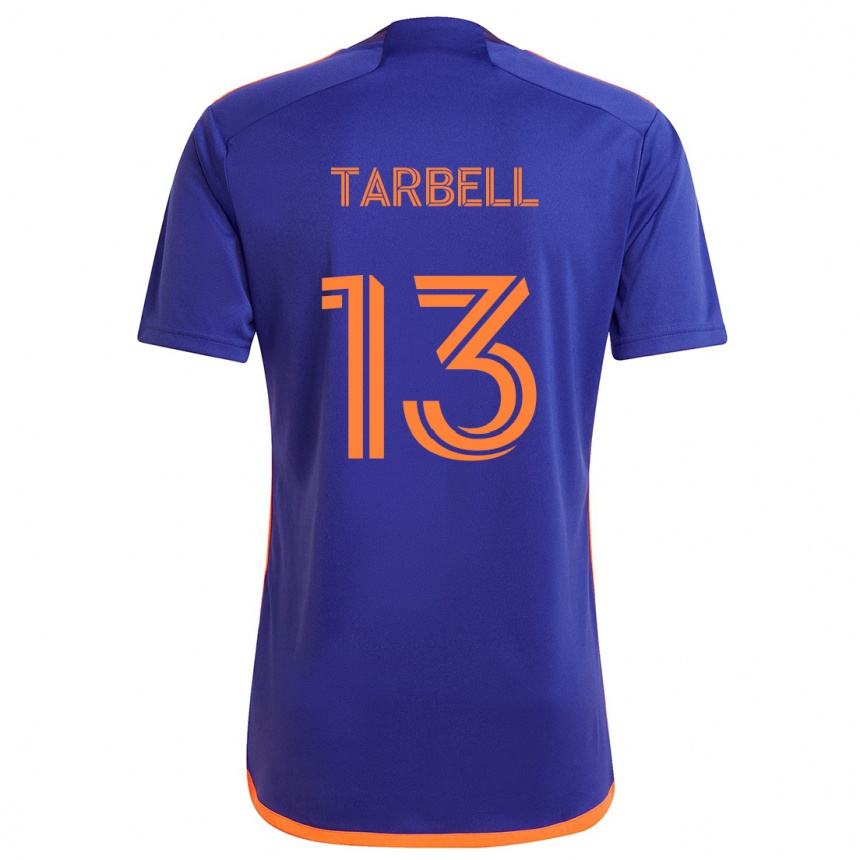 Niño Fútbol Camiseta Andrew Tarbell #13 Púrpura Naranja 2ª Equipación 2024/25 Argentina