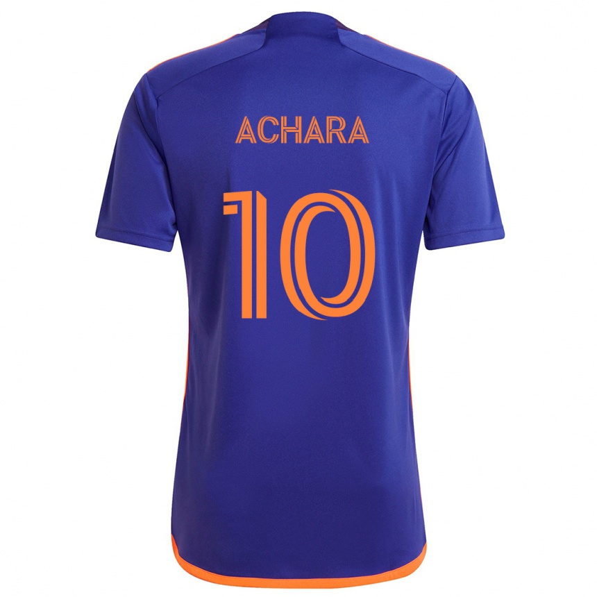 Niño Fútbol Camiseta Ifunanyachi Achara #10 Púrpura Naranja 2ª Equipación 2024/25 Argentina