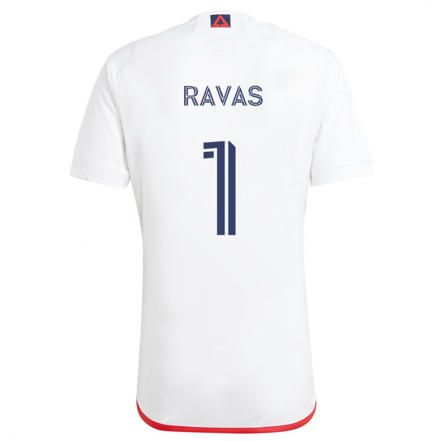 Niño Fútbol Camiseta Henrich Ravas #1 Blanco Rojo 2ª Equipación 2024/25 Argentina