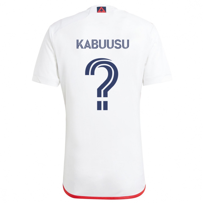 Niño Fútbol Camiseta Jamie Kabuusu #0 Blanco Rojo 2ª Equipación 2024/25 Argentina