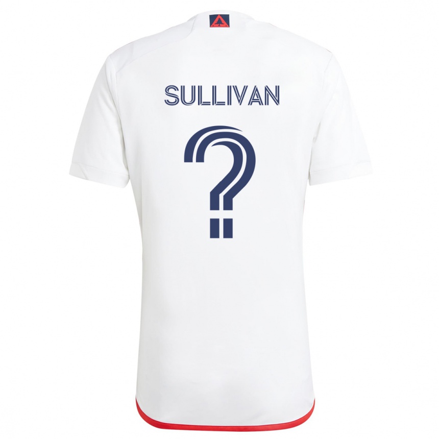 Niño Fútbol Camiseta Mason Sullivan #0 Blanco Rojo 2ª Equipación 2024/25 Argentina