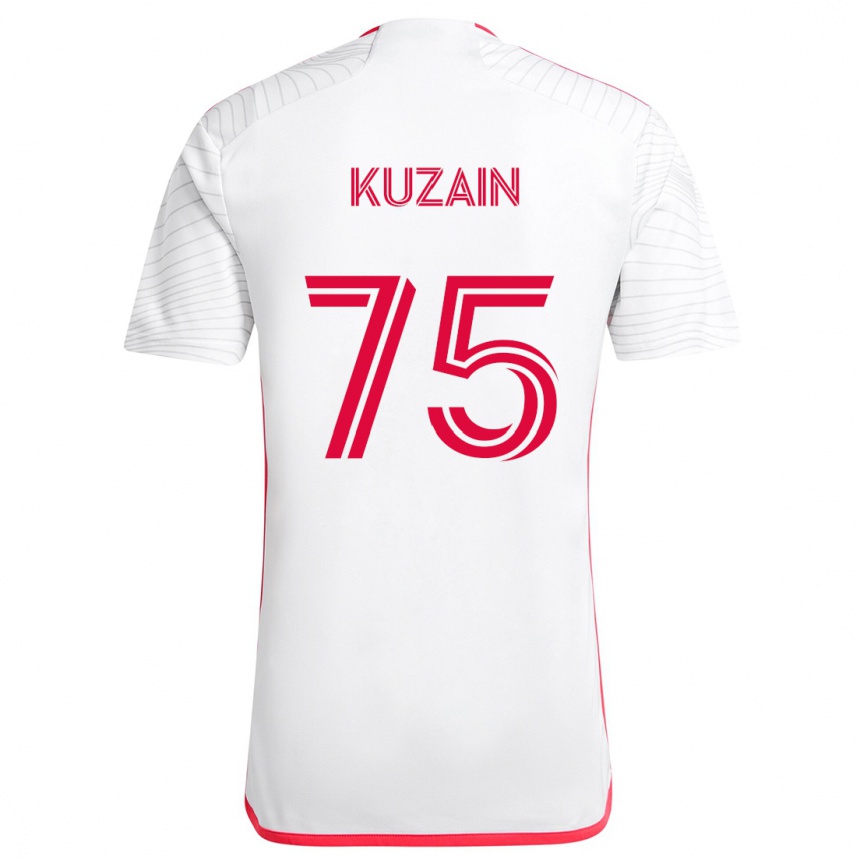 Niño Fútbol Camiseta Wan Kuzain #75 Blanco Rojo 2ª Equipación 2024/25 Argentina