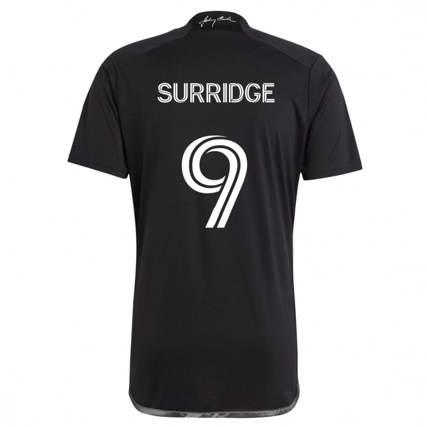 Niño Fútbol Camiseta Sam Surridge #9 Negro 2ª Equipación 2024/25 Argentina