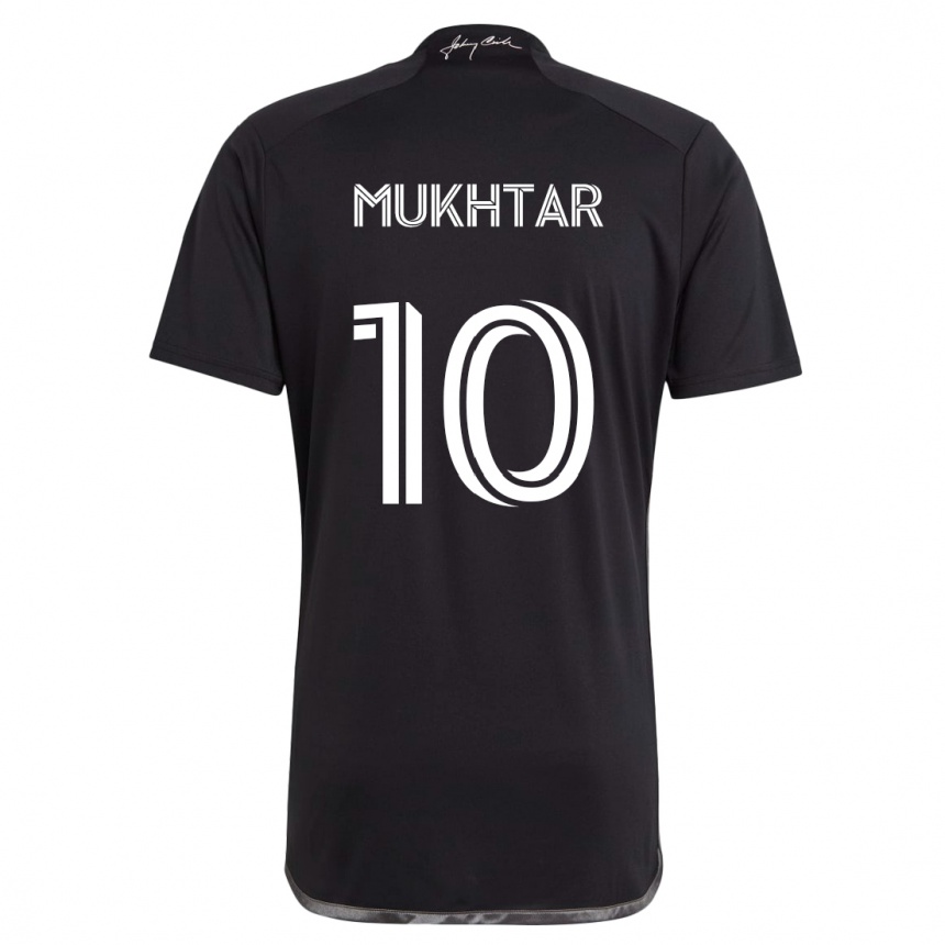 Niño Fútbol Camiseta Hany Mukhtar #10 Negro 2ª Equipación 2024/25 Argentina