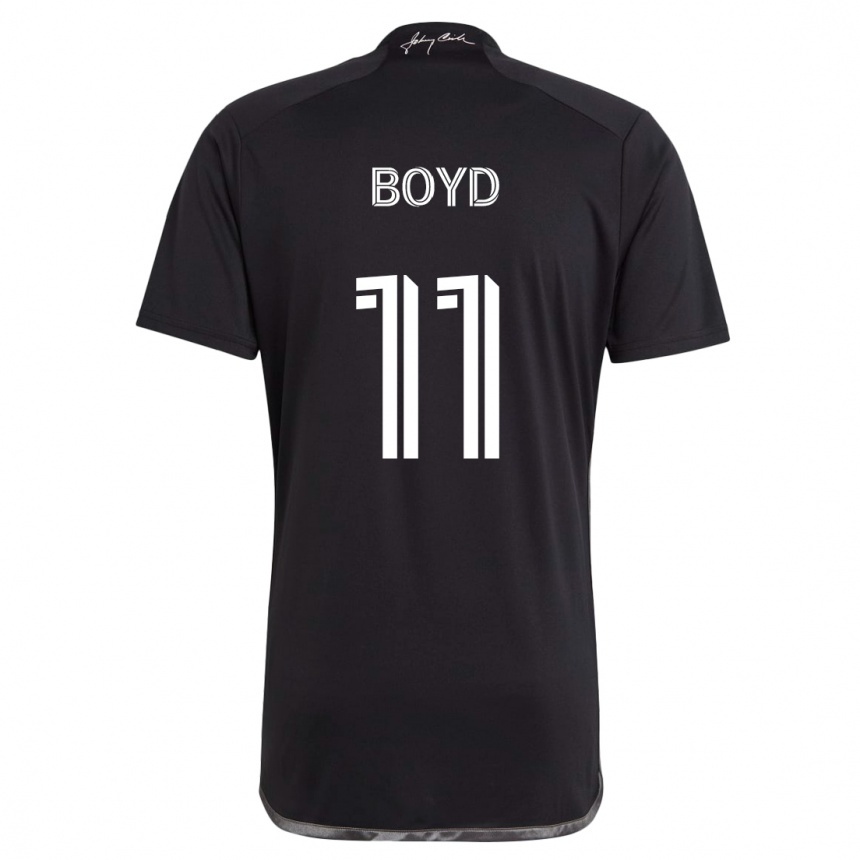 Niño Fútbol Camiseta Tyler Boyd #11 Negro 2ª Equipación 2024/25 Argentina