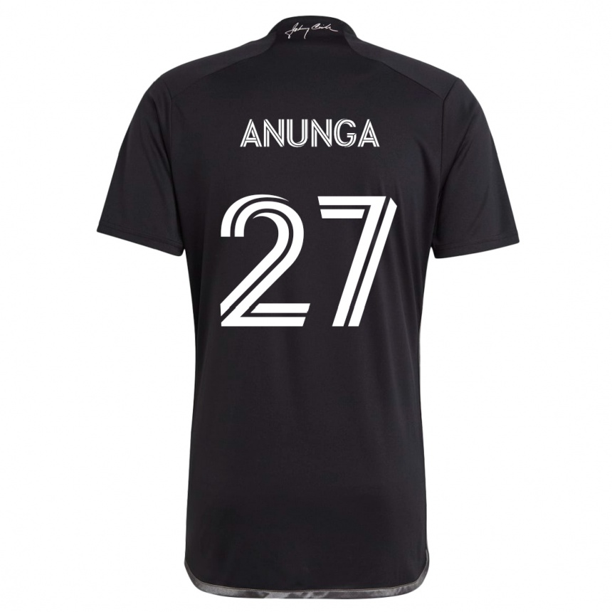 Niño Fútbol Camiseta Tah Anunga #27 Negro 2ª Equipación 2024/25 Argentina