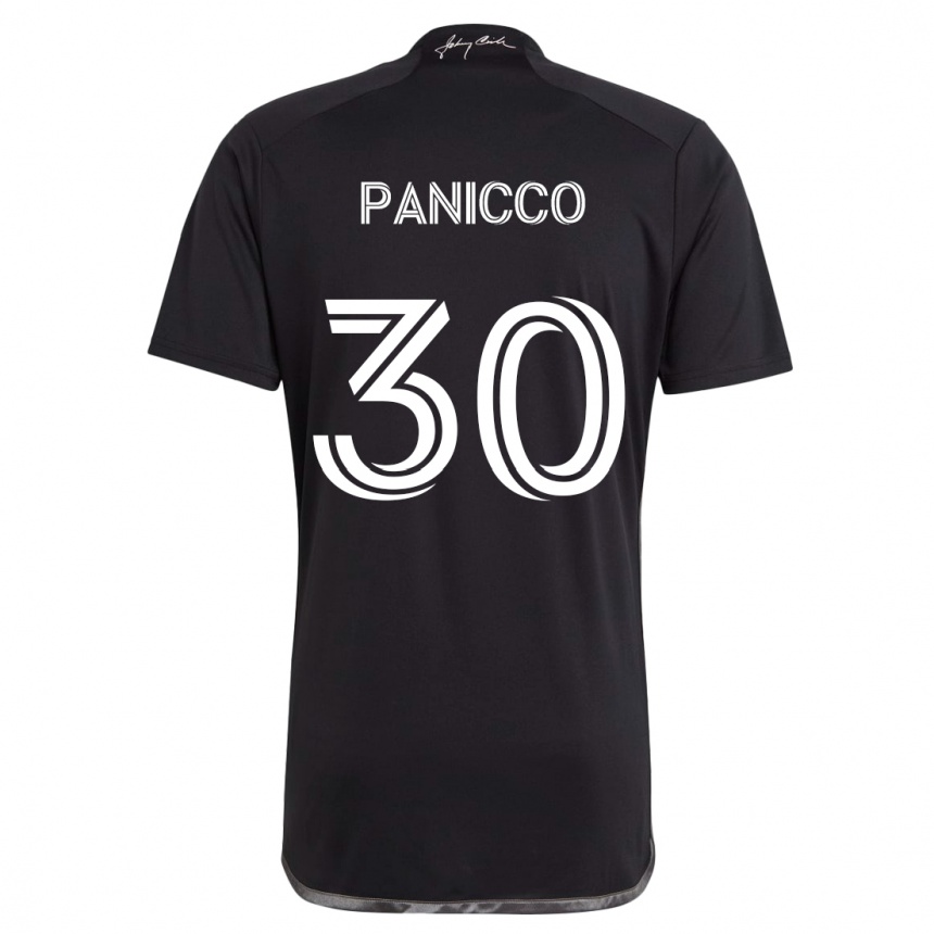 Niño Fútbol Camiseta Elliot Panicco #30 Negro 2ª Equipación 2024/25 Argentina