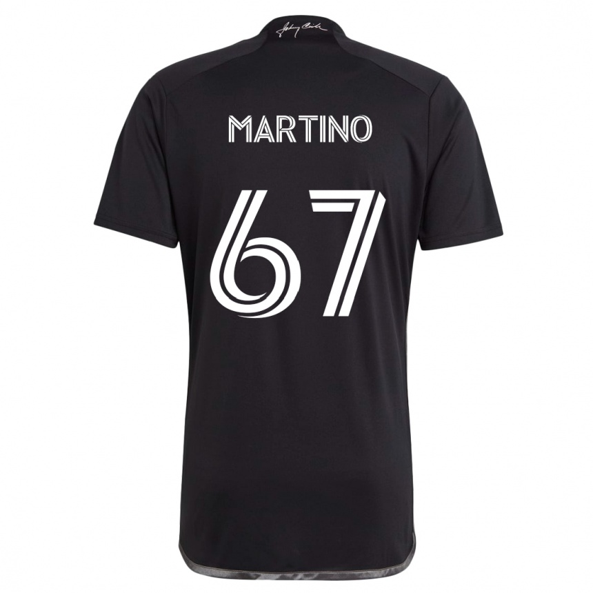 Niño Fútbol Camiseta Ben Martino #67 Negro 2ª Equipación 2024/25 Argentina