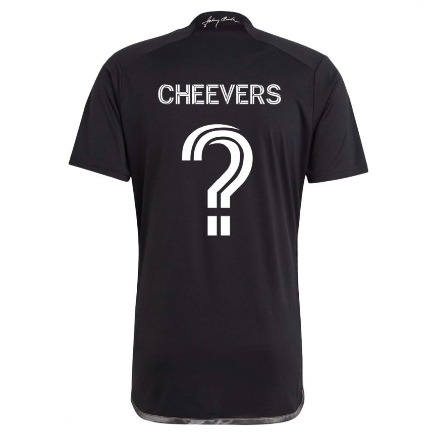 Niño Fútbol Camiseta Scott Cheevers #0 Negro 2ª Equipación 2024/25 Argentina