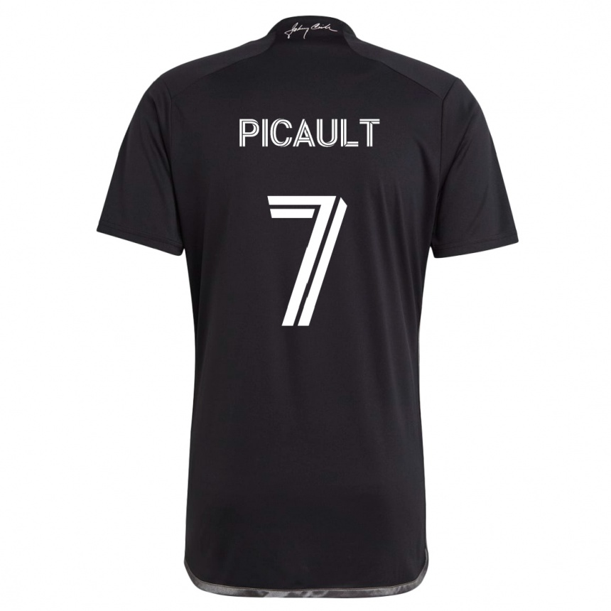 Niño Fútbol Camiseta Fafà Picault #7 Negro 2ª Equipación 2024/25 Argentina