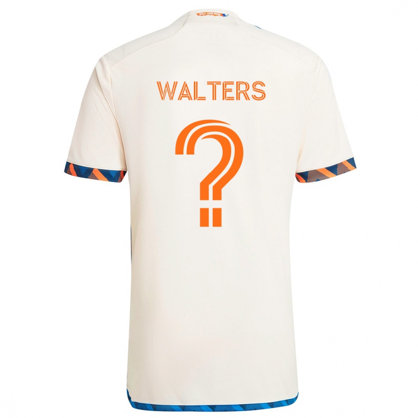 Niño Fútbol Camiseta Paul Walters #0 Blanco Naranja 2ª Equipación 2024/25 Argentina