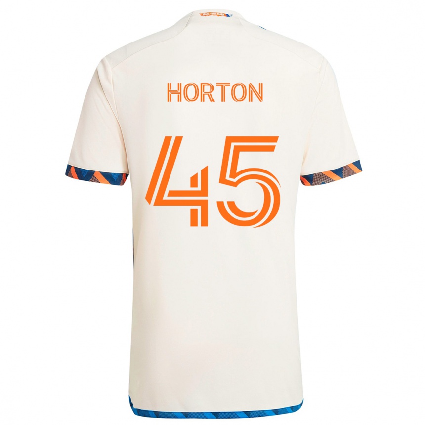 Niño Fútbol Camiseta Philip Horton #45 Blanco Naranja 2ª Equipación 2024/25 Argentina