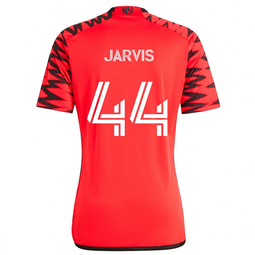 Niño Fútbol Camiseta Aiden Jarvis #44 Rojo Negro Blanco 2ª Equipación 2024/25 Argentina