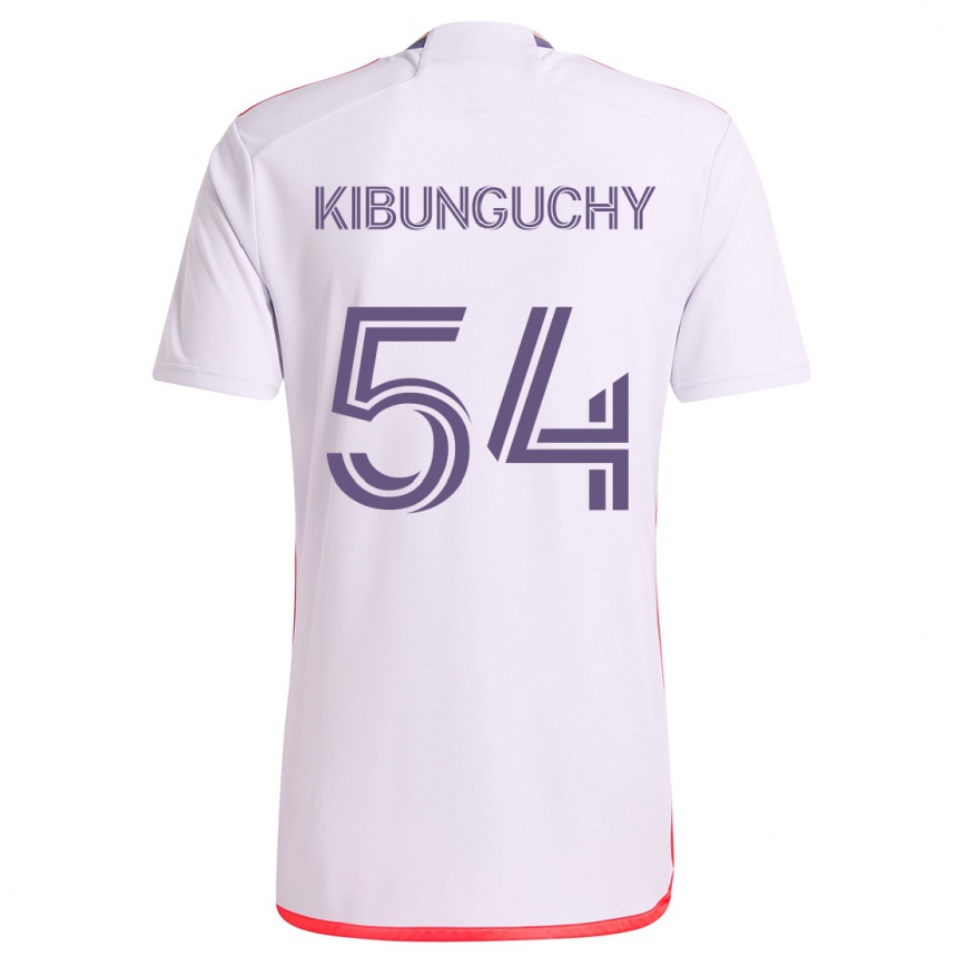 Niño Fútbol Camiseta Nabi Kibunguchy #54 Blanco Rojo Púrpura 2ª Equipación 2024/25 Argentina