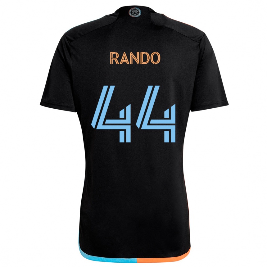 Niño Fútbol Camiseta Alex Rando #44 Negro Naranja Azul 2ª Equipación 2024/25 Argentina