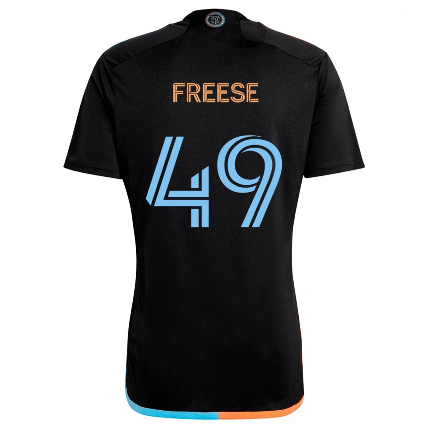 Niño Fútbol Camiseta Matt Freese #49 Negro Naranja Azul 2ª Equipación 2024/25 Argentina