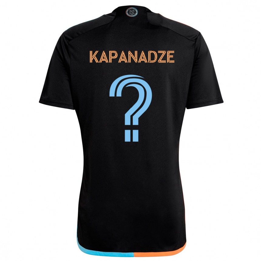 Niño Fútbol Camiseta Nicholas Kapanadze #0 Negro Naranja Azul 2ª Equipación 2024/25 Argentina