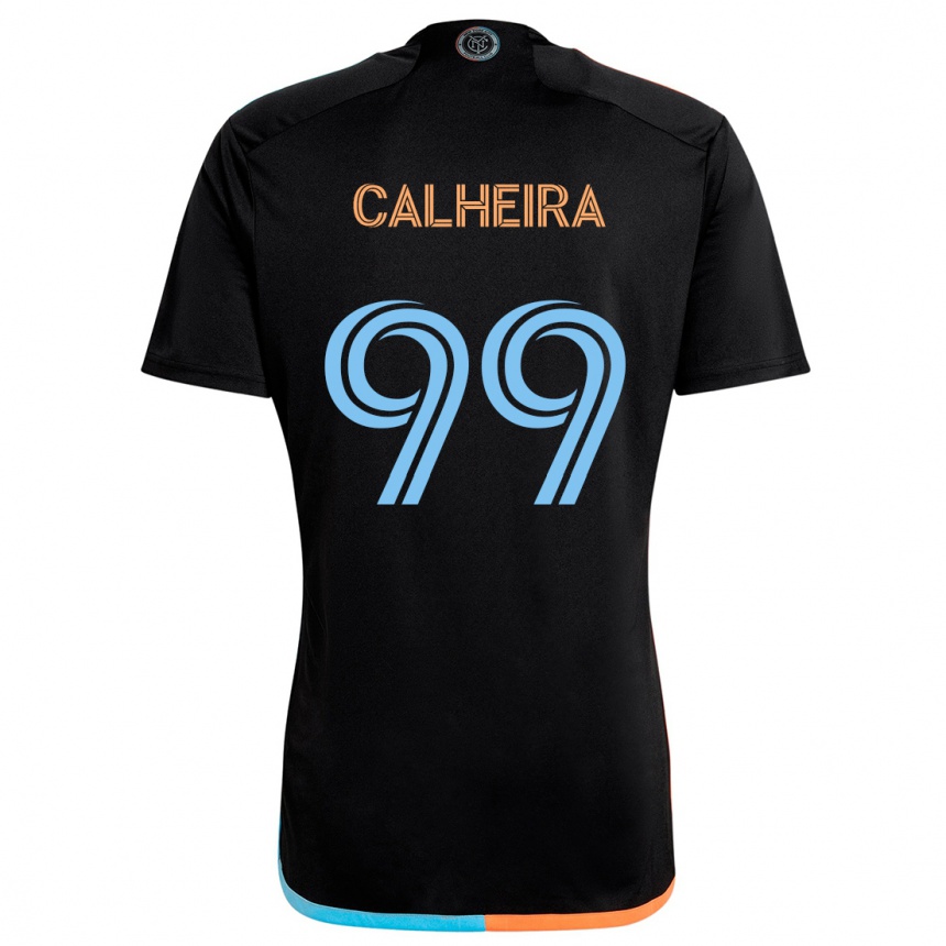 Niño Fútbol Camiseta Taylor Calheira #99 Negro Naranja Azul 2ª Equipación 2024/25 Argentina