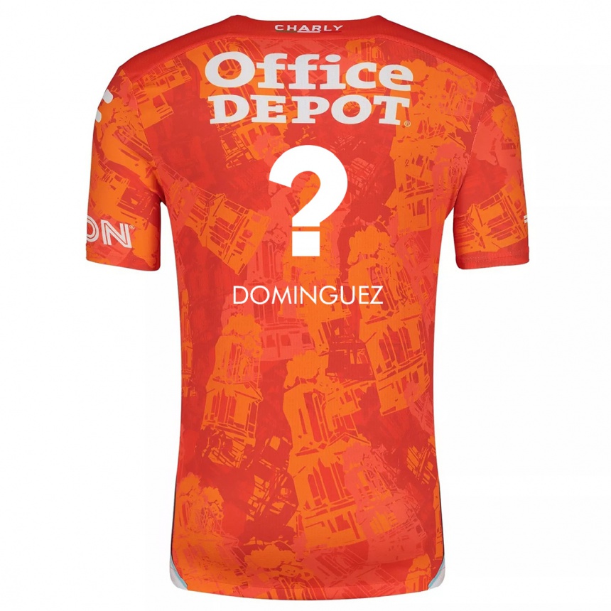 Niño Fútbol Camiseta Alexéi Domínguez #0 Naranja Blanco 2ª Equipación 2024/25 Argentina