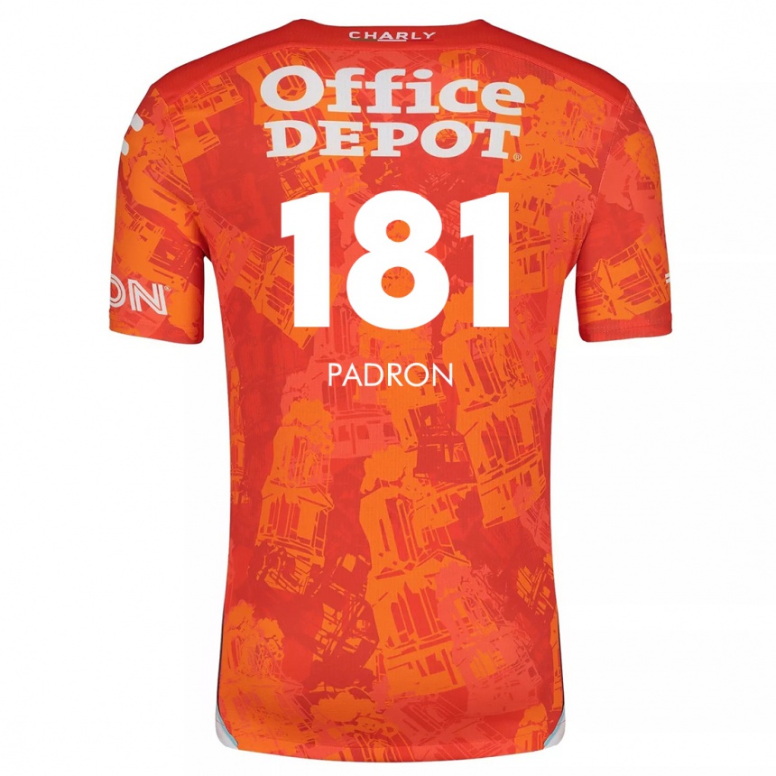 Niño Fútbol Camiseta Romeo Padrón #181 Naranja Blanco 2ª Equipación 2024/25 Argentina