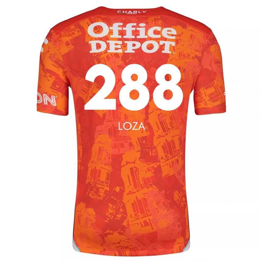 Niño Fútbol Camiseta Santino Loza #288 Naranja Blanco 2ª Equipación 2024/25 Argentina