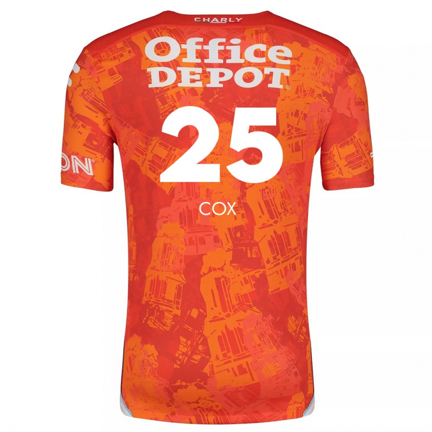 Niño Fútbol Camiseta Marta Cox #25 Naranja Blanco 2ª Equipación 2024/25 Argentina