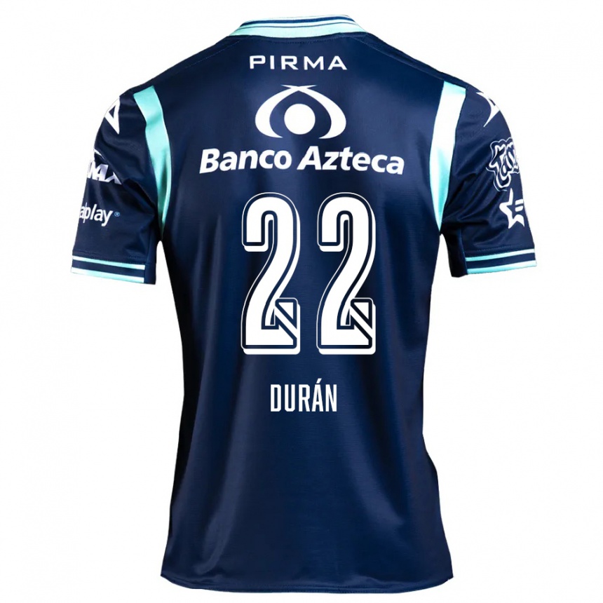 Niño Fútbol Camiseta Rafael Durán #22 Azul Marino 2ª Equipación 2024/25 Argentina