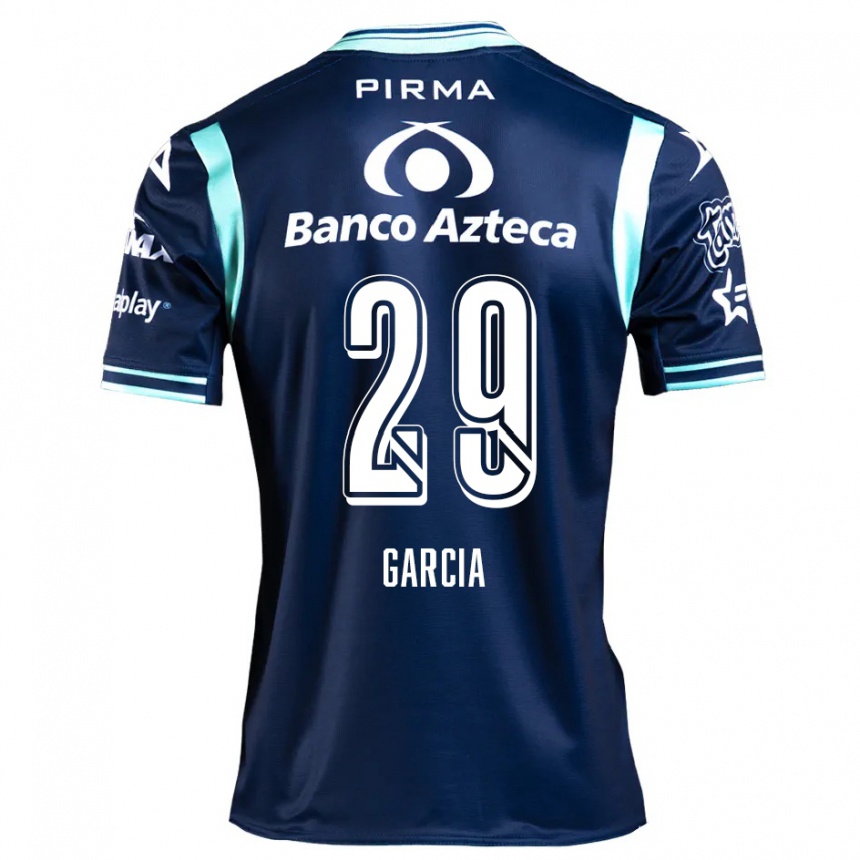 Niño Fútbol Camiseta Emiliano García #29 Azul Marino 2ª Equipación 2024/25 Argentina