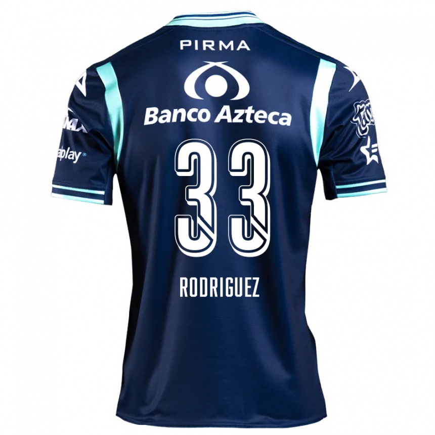 Niño Fútbol Camiseta Jorge Rodríguez #33 Azul Marino 2ª Equipación 2024/25 Argentina