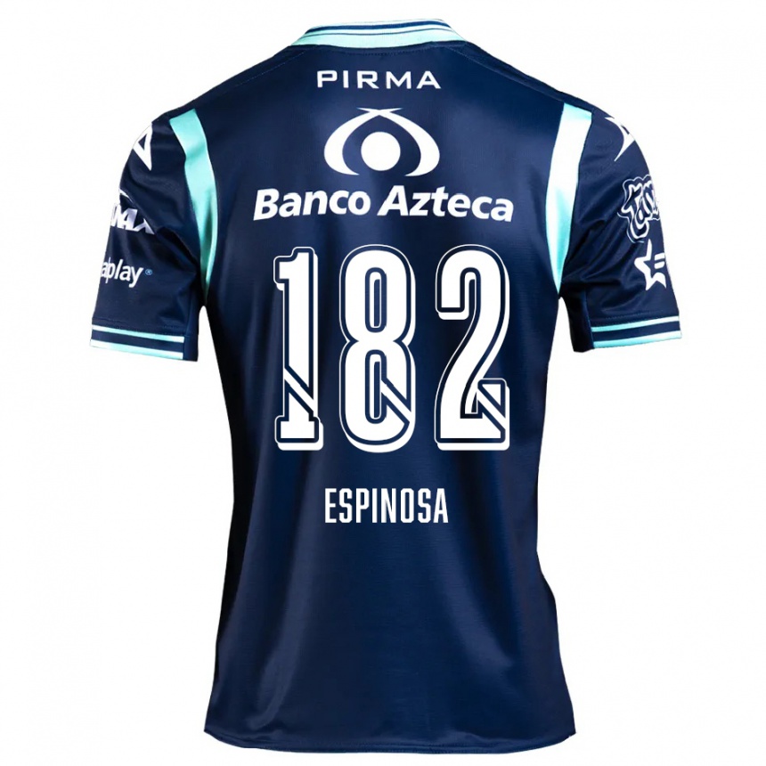 Niño Fútbol Camiseta Daniel Espinosa #182 Azul Marino 2ª Equipación 2024/25 Argentina