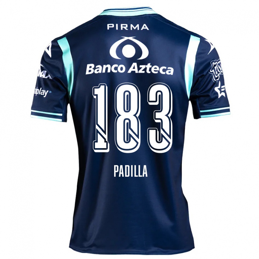 Niño Fútbol Camiseta Donovan Padilla #183 Azul Marino 2ª Equipación 2024/25 Argentina