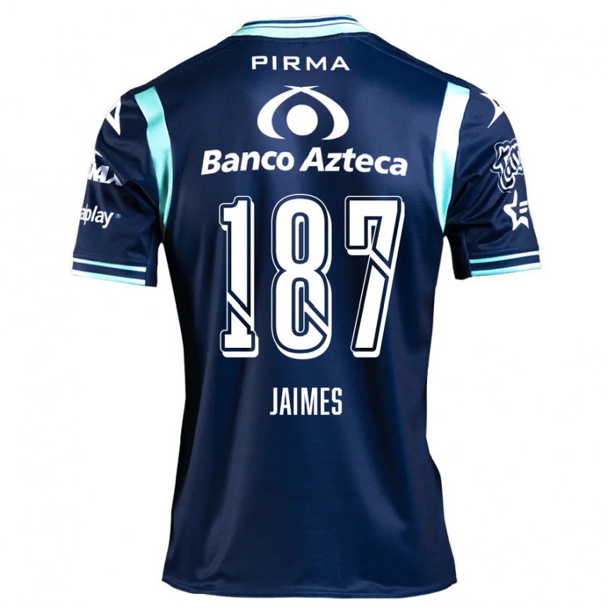 Niño Fútbol Camiseta Tristhan Jaimes #187 Azul Marino 2ª Equipación 2024/25 Argentina