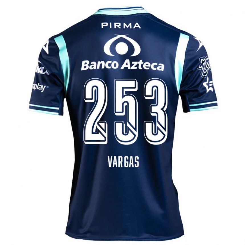 Niño Fútbol Camiseta Edwin Vargas #253 Azul Marino 2ª Equipación 2024/25 Argentina