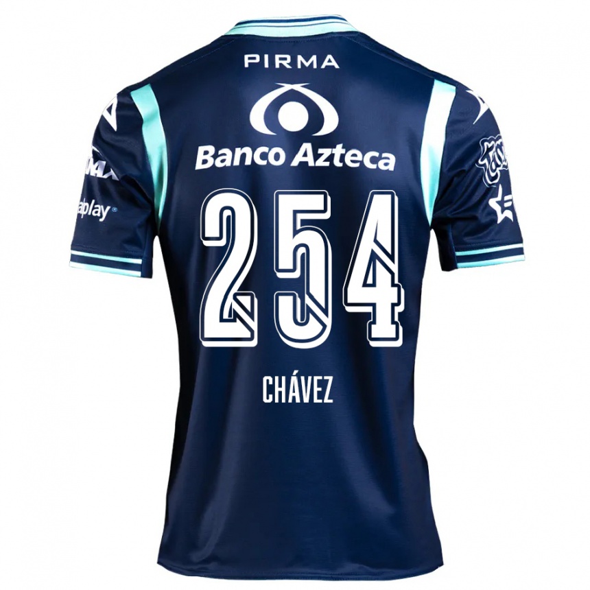 Niño Fútbol Camiseta José Chávez #254 Azul Marino 2ª Equipación 2024/25 Argentina