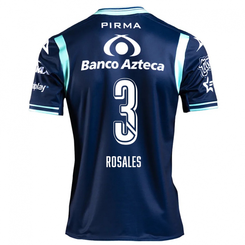 Niño Fútbol Camiseta Fátima Rosales #3 Azul Marino 2ª Equipación 2024/25 Argentina