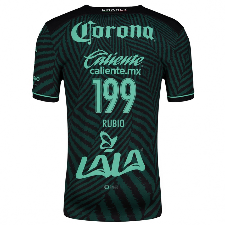 Niño Fútbol Camiseta Ronaldo Rubio #199 Verde Negro 2ª Equipación 2024/25 Argentina