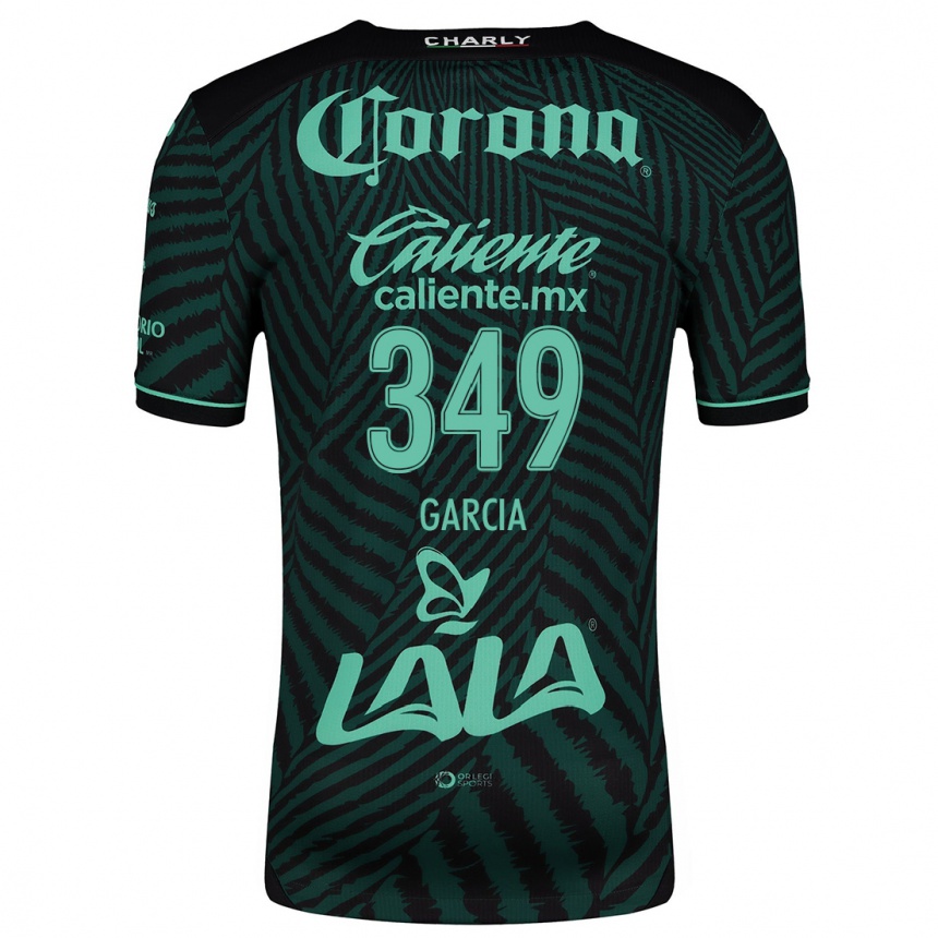 Niño Fútbol Camiseta Diego García #349 Verde Negro 2ª Equipación 2024/25 Argentina