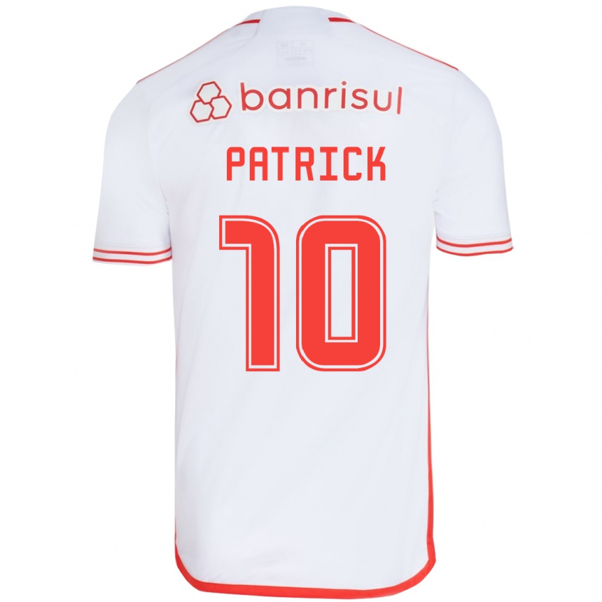 Niño Fútbol Camiseta Alan Patrick #10 Blanco Rojo 2ª Equipación 2024/25 Argentina