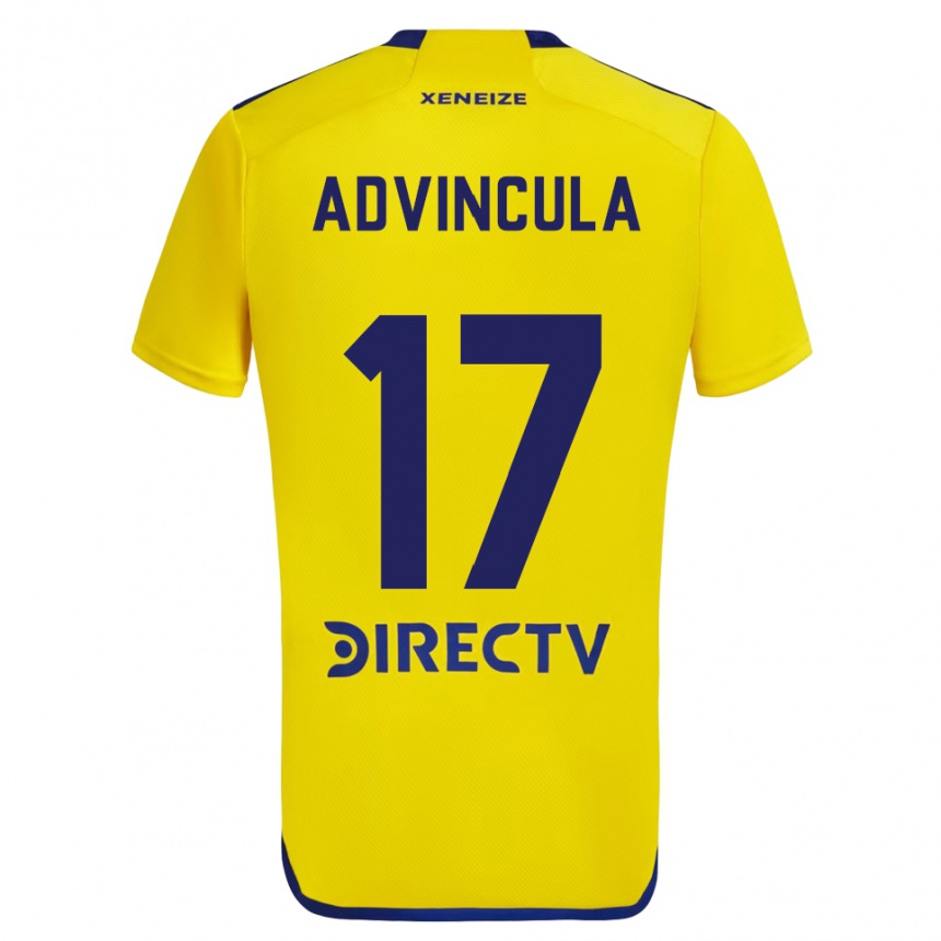 Niño Fútbol Camiseta Luis Advíncula #17 Amarillo Azul 2ª Equipación 2024/25 Argentina