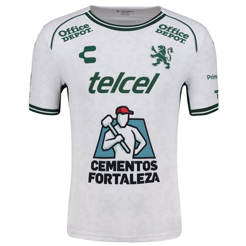 Niño Fútbol Camiseta Alan Hernández #334 Blanco Verde 2ª Equipación 2024/25 Argentina