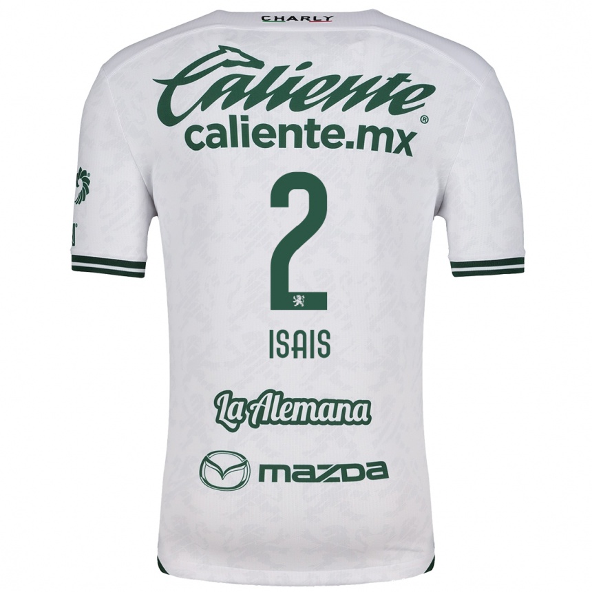 Niño Fútbol Camiseta Mauricio Isaís #2 Blanco Verde 2ª Equipación 2024/25 Argentina