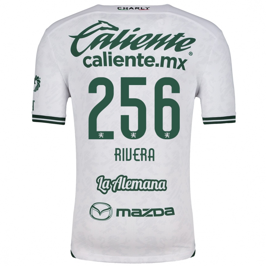 Niño Fútbol Camiseta Fernando Rivera #256 Blanco Verde 2ª Equipación 2024/25 Argentina